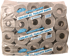Csal�di toalettpap�r - 1 r�teg�, 40 db-os