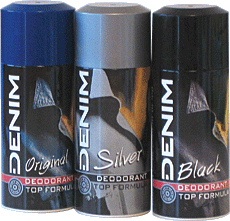 Denim dezodor - Original, Silver, Tornado, Black, 150 ml