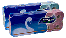 Harmony Color - 10  tekercs, 2 r�teg, k�k, r�zsa 6 csomag/zs�k